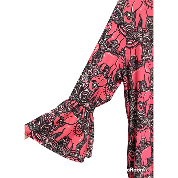 Simply Southern Pink Elephant Dress, Size S - Picture 3 of 7